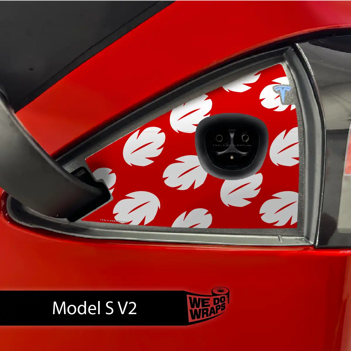 Hawaiian Tesla Charge Port Wrap | Model S