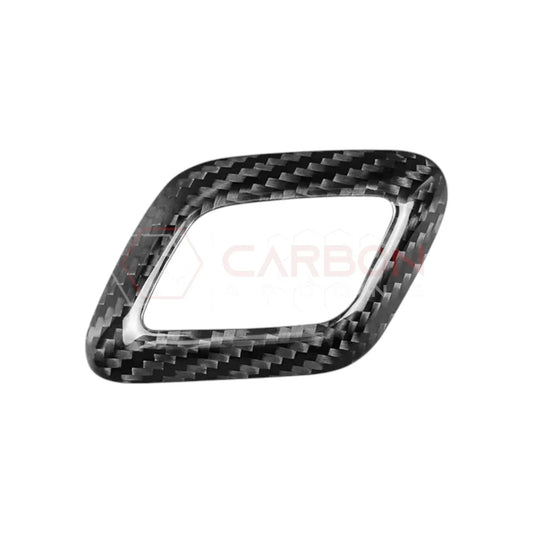 Shift Knob Chrome Trim Delete Carbon Fiber Cover For F150 2015-2020