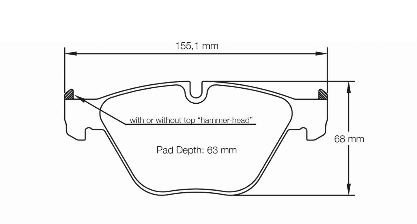 PAGID Racing Pagid Racing 8053 RSL1 Compound Brake Pads 8053-RSL1