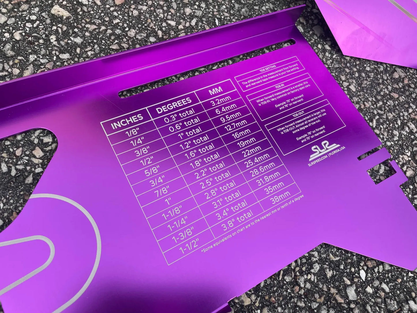 SLR Toe Setting Plates for Racing & Drifting