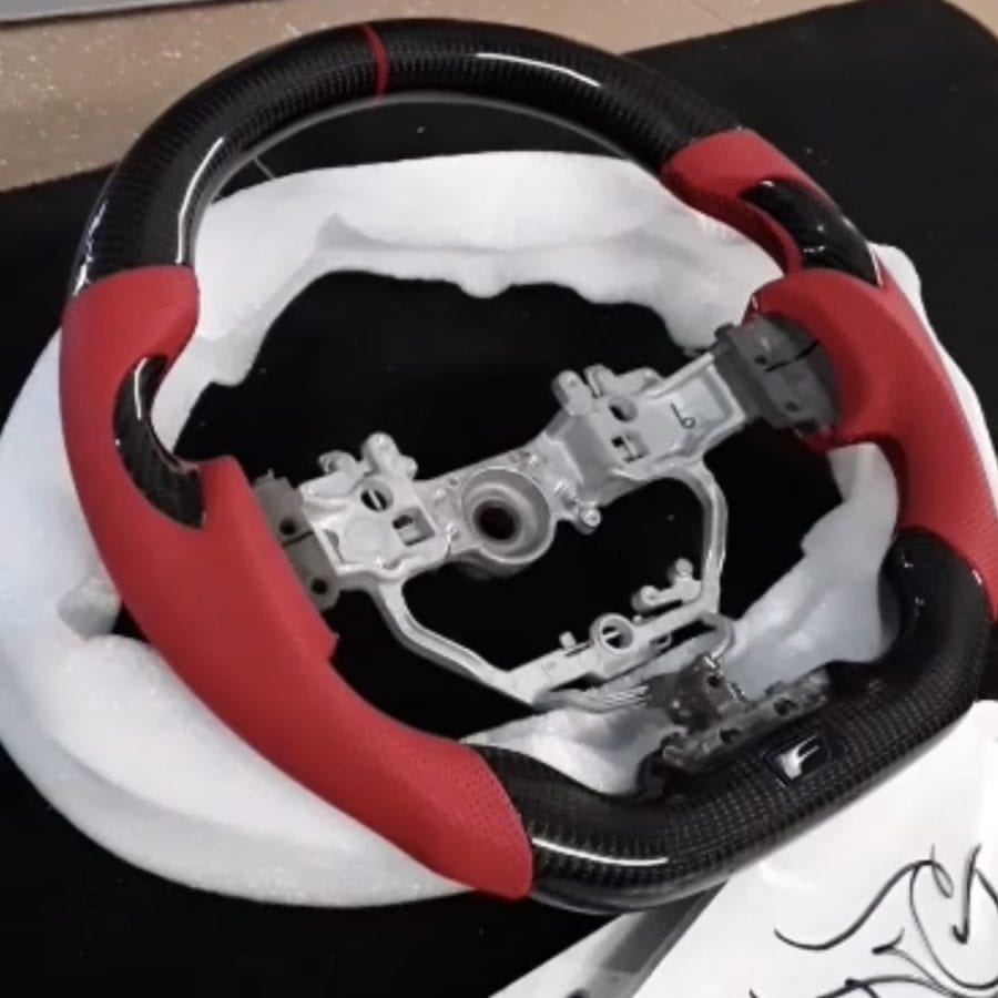 NIA Lexus UX 2019-2024 Carbon Fiber Steering Wheel With Inserts UX19-STW-CFINSRT