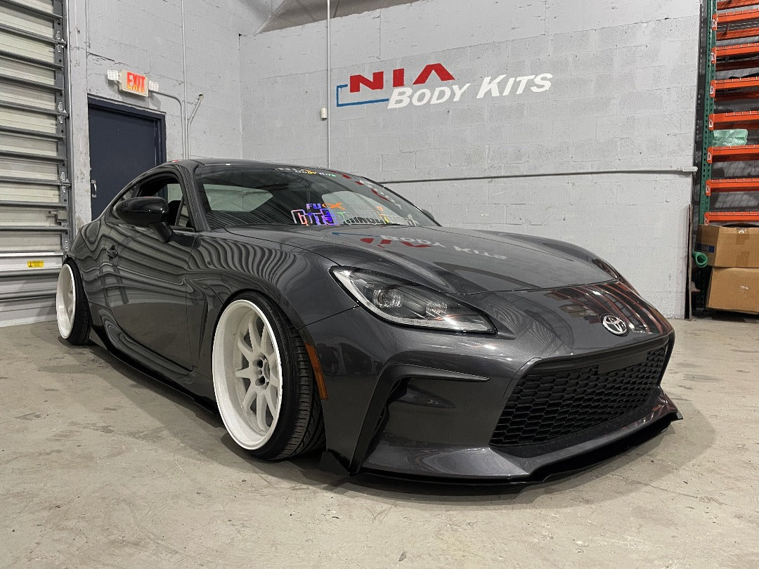 NIA Toyota GR86 NIA Side Skirts Sleek Splitter 2022+ GR86-SS-SD-NF-GB