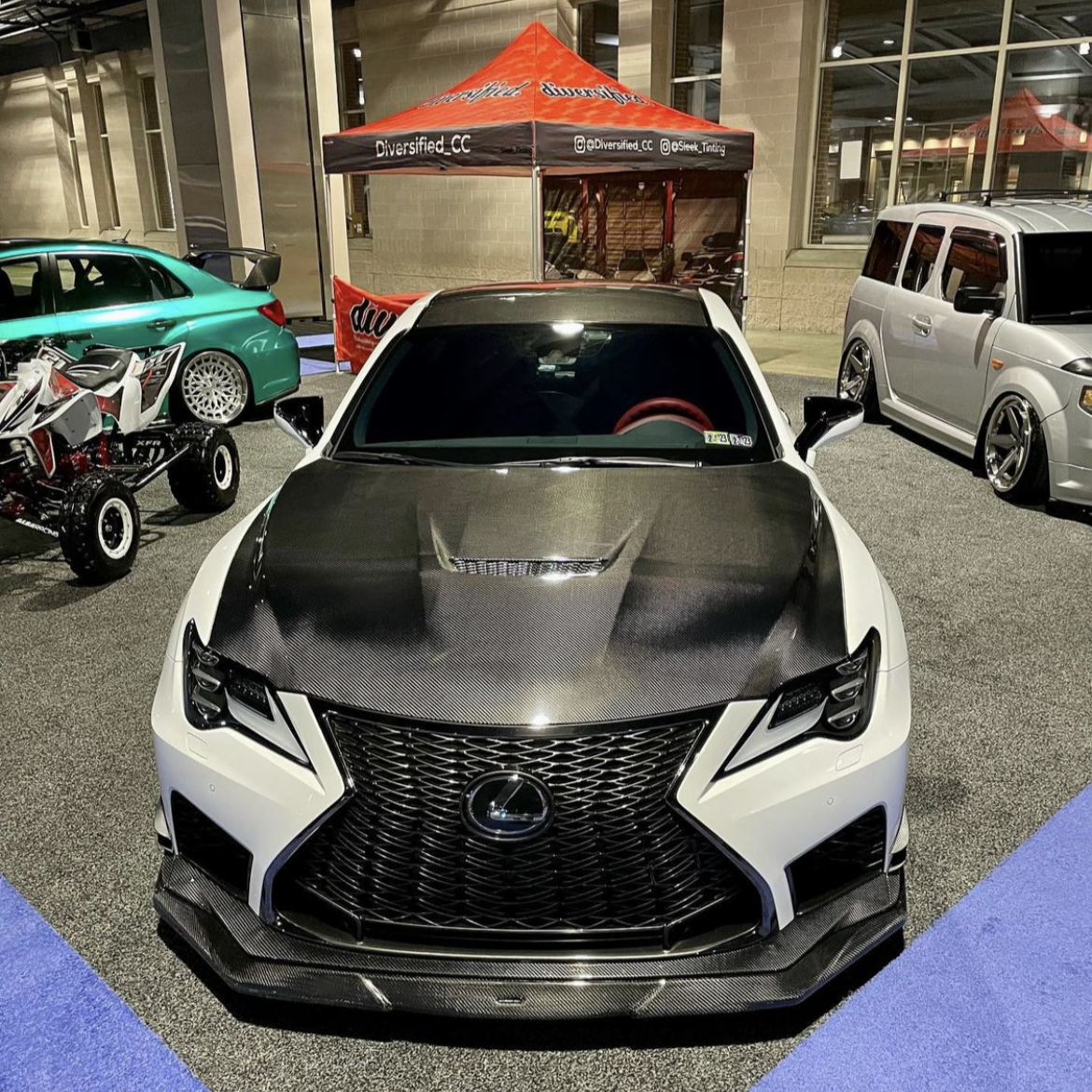 NIA Lexus RC-F NIA Carbon Fiber Front Splitter lip body Kit (2020-22) RCF20-FS-CF2