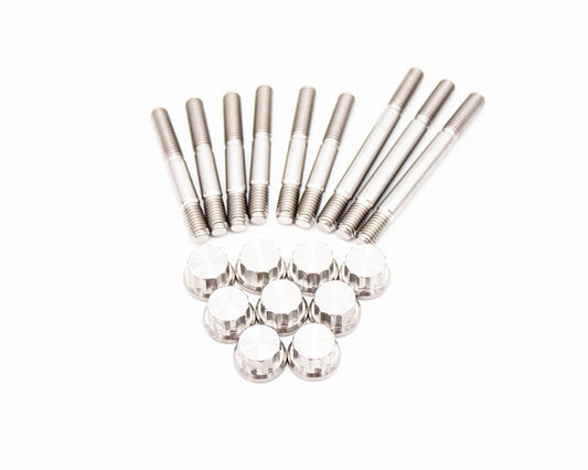 VW / AUDI 1.8T 20V Valve Cover Titanium Stud & Nut Kit 12PT – M6 – 9 pcs