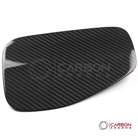 2018+ Jeep Wrangler JL / 2020+ Gladiator JT Real Carbon Fiber Fuel Door Gas Cap Cover | Glossy or Matte