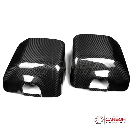 2018+ Jeep Wrangler JL & 2020+ Gladiator JT Real Carbon Fiber Mirror Covers (With or Without Turn Signal)