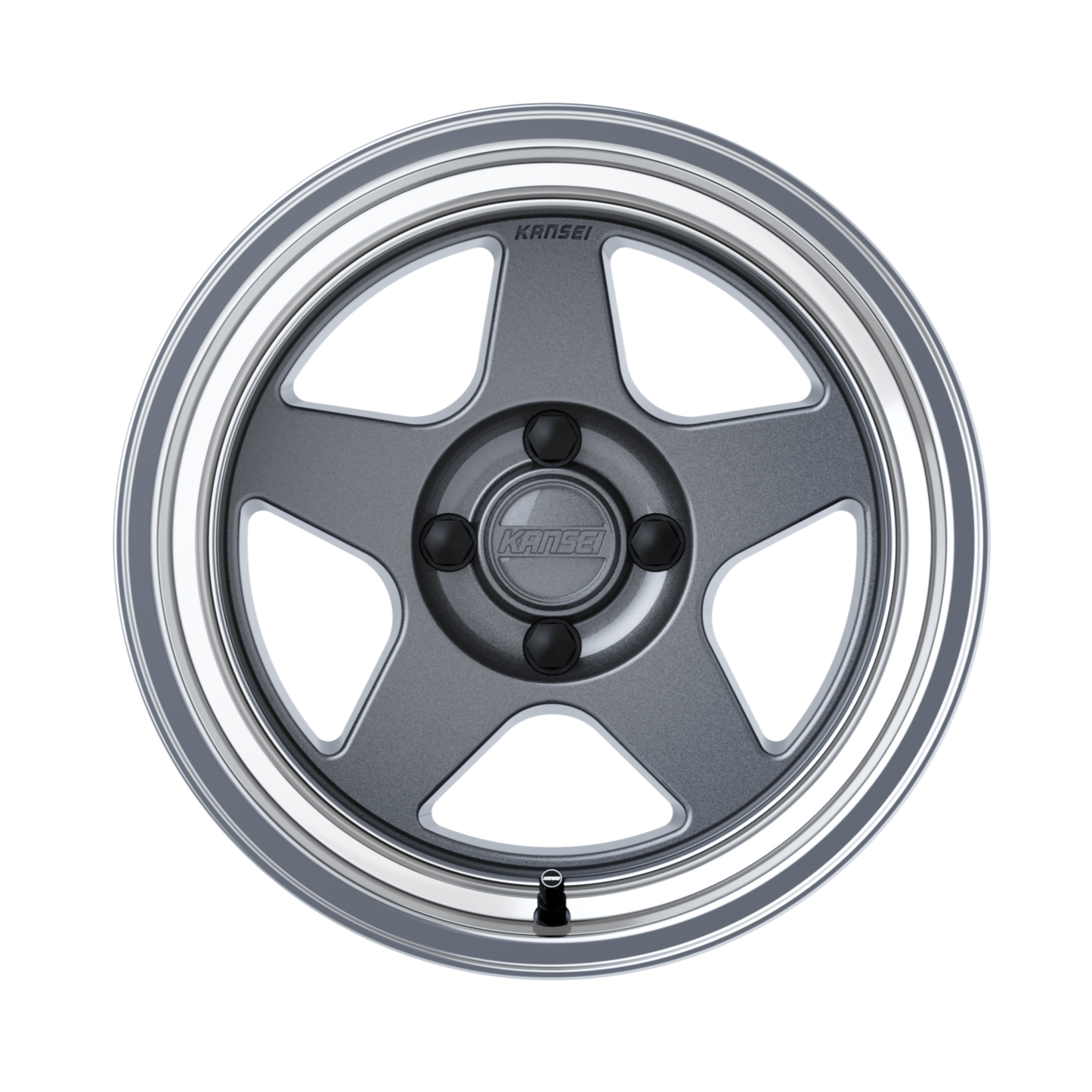 KNP 15" - Gloss Gunmetal Machined Lip