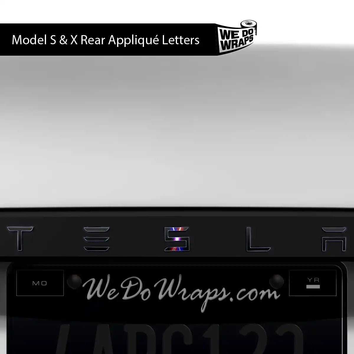 Laser Sword Clash Tesla Emblem Decals (Front + Back) | Model S