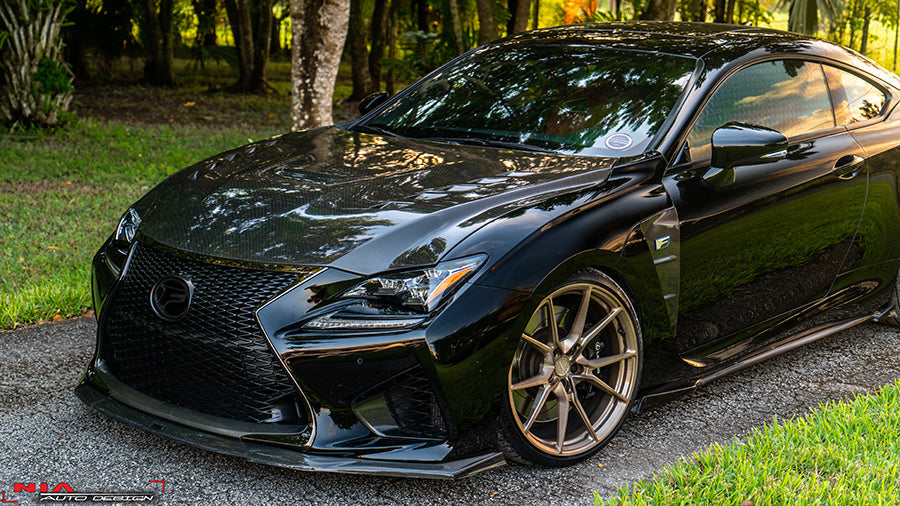 NIA Lexus RC-F NIA Carbon Fiber Front Splitter lip body Kit (2015-19) RCF15-FS-CF