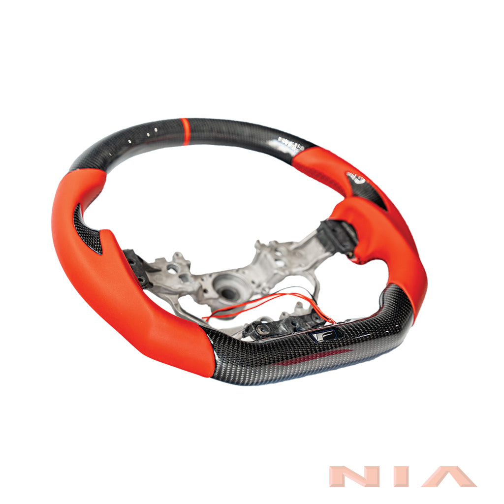 NIA Lexus GS-F 2016-2020 Carbon Fiber Steering Wheel With Inserts GSF16-STW-CFINSRT