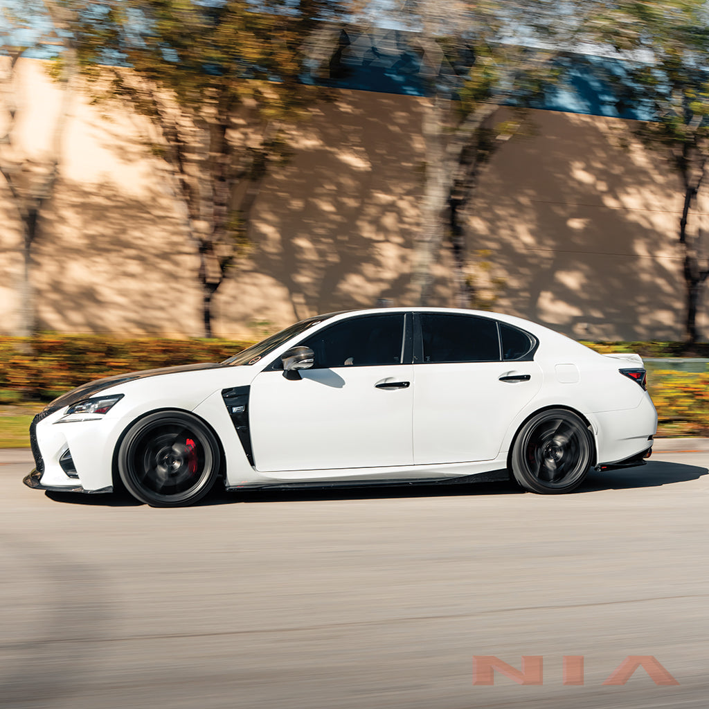 NIA Lexus GS-F NIA Full Splitter Lip Kit + Bumper Extension (Front, Sides, Rears, Diffuser)(2016-20) GSF16-FK+RD