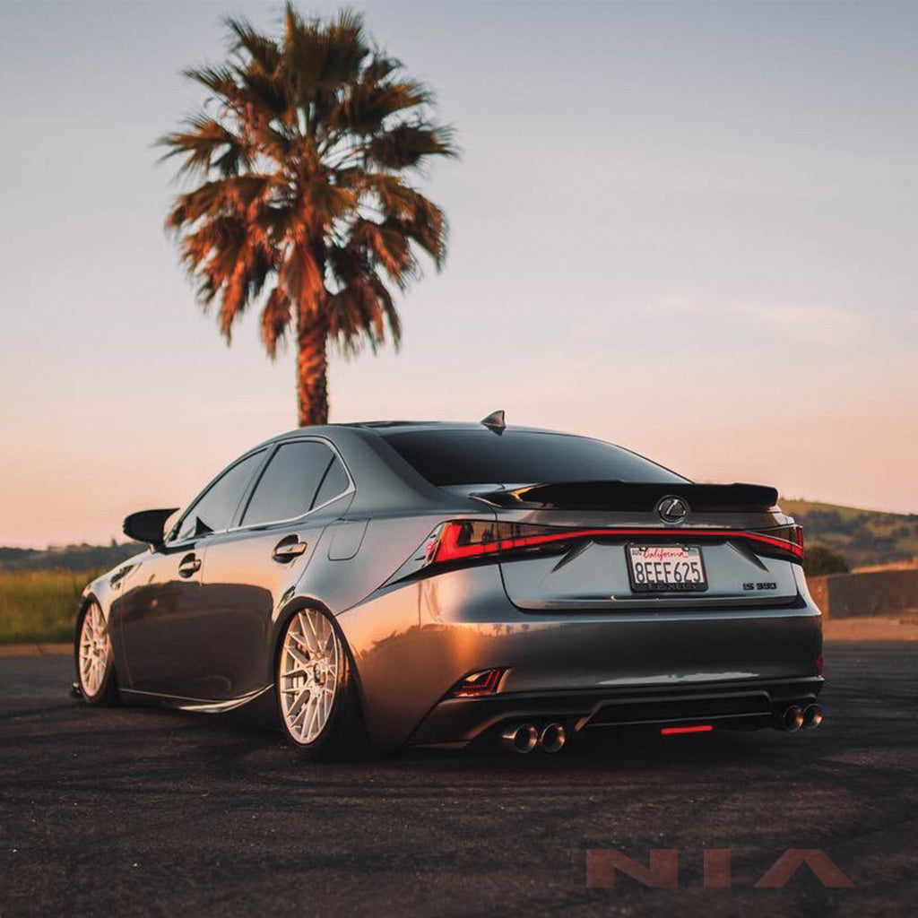 NIA Lexus IS (F-Sport) Diffuser Bumper Extension w. brake light 2017-2020 IS17-RD