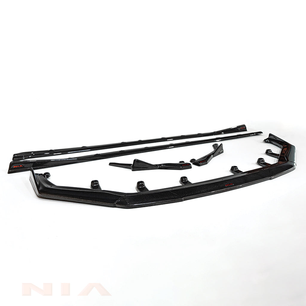 Lexus IS 500 NIA full splitter lip bodykit 5pcs (front lip, side skirts, rear apron spats) 2022-2025 in ABS or Carbon Fiber