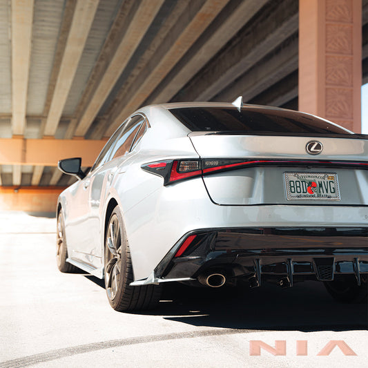 NIA Lexus IS300 IS350 F-Sport Diffuser Bumper Extension 2021-2024 IS21-SPR-RD