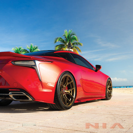 NIA Lexus LC 500 Full NIA Splitter Lip BodyKit+Spoiler 2018-24 (6 pcs) LC18-FK+RS