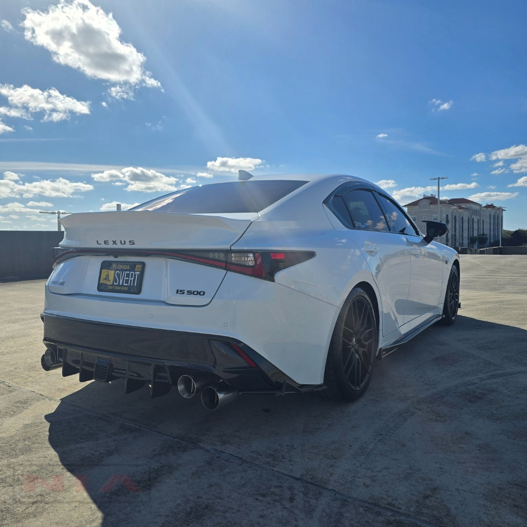 Lexus IS 500 NIA rear lip bumper extension Diffuser bodykit 2022-2025 in ABS or Carbon Fiber