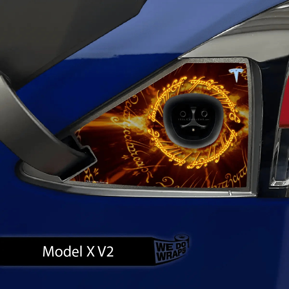 One Ring Tesla Charge Port Wrap | Model X
