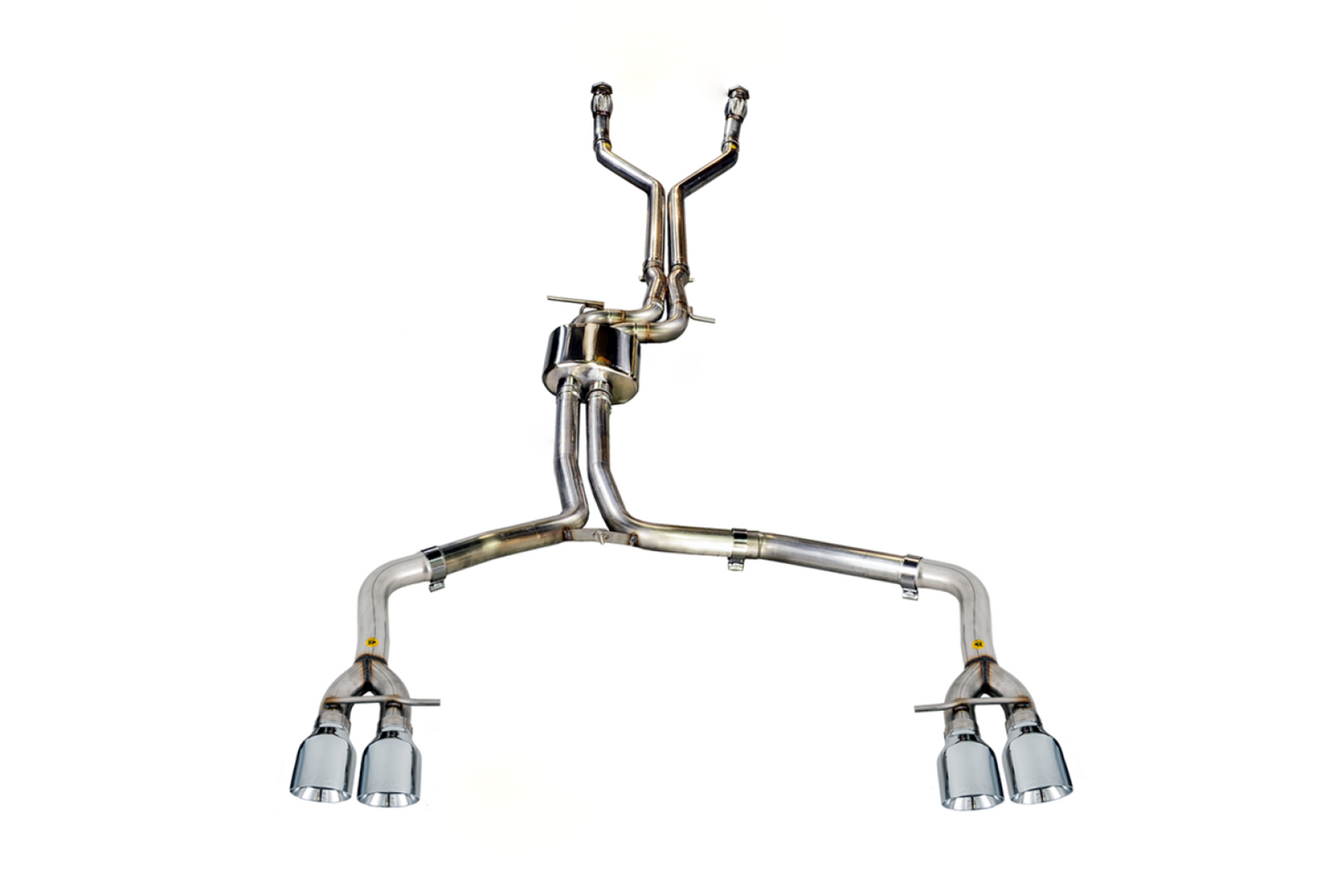 AWE Tuning Track Edition Exhaust for Audi C7 S7 4.0T - Chrome Silver Tips 3020-42044