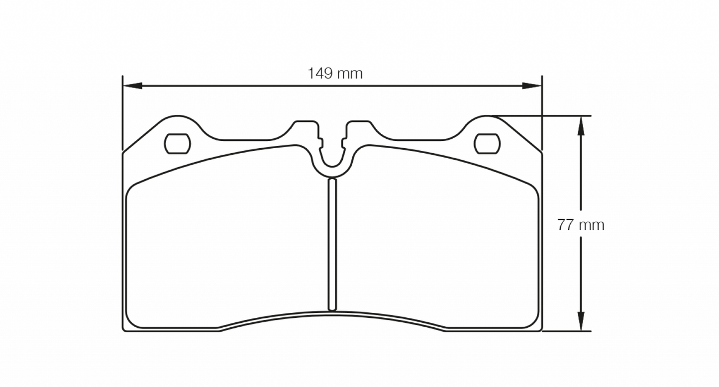 PAGID Racing Pagid Racing 8187 RSC1 Compound Brake Pads 8187-RSC1