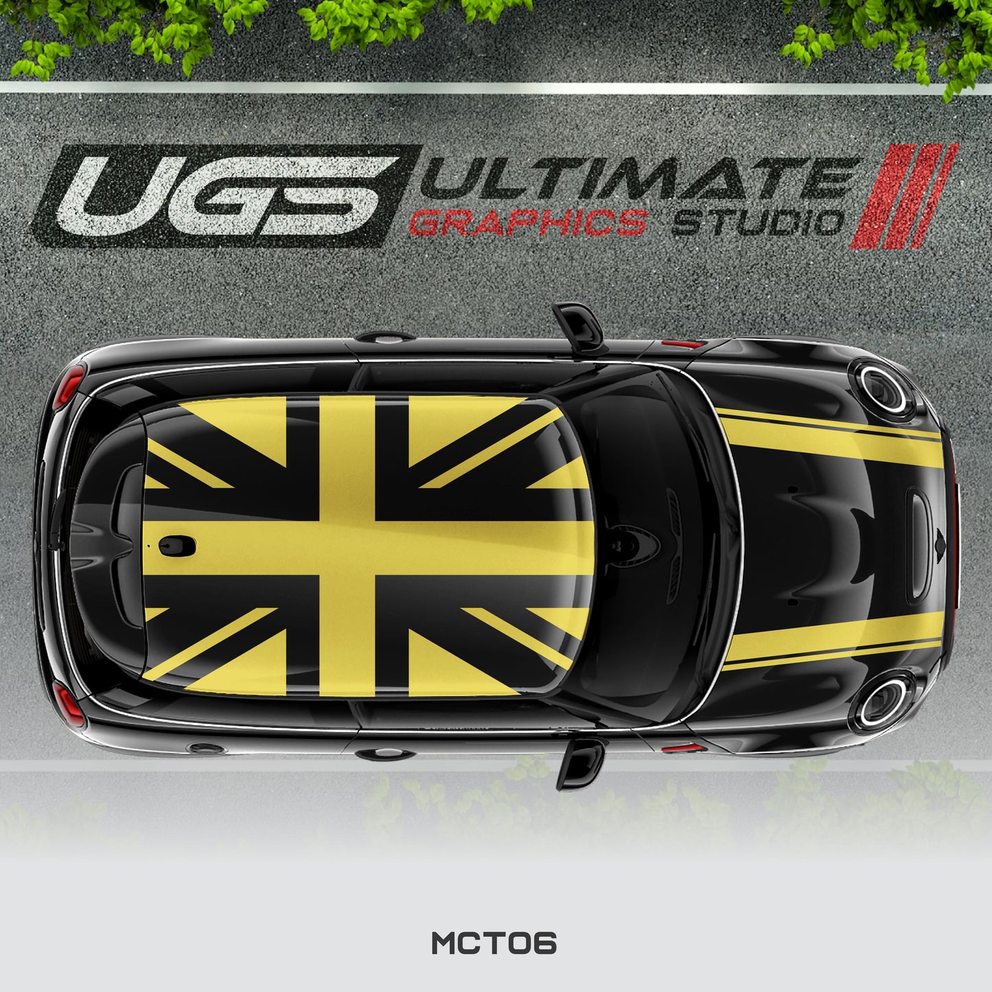 Mini Cooper One Color UK Flag