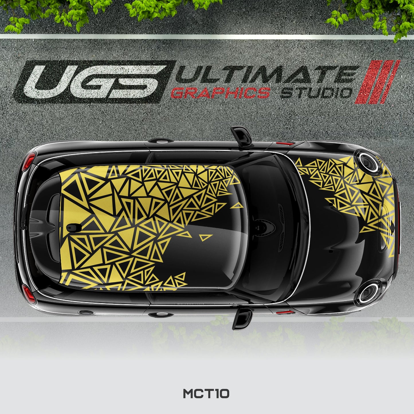 Mini Cooper Top Abstract Pattern Graphics
