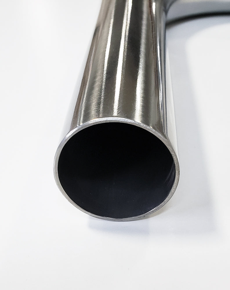 4.000" OD 14ga 30° Mandrel Bend - Polished OD - 6061 Aluminum - (6.000" CLR / 4.000" Legs)