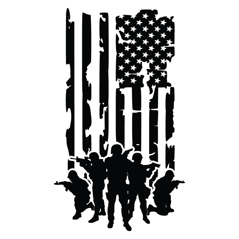 Defend the Flag Hood Graphic