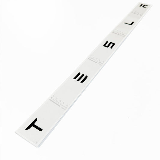 “TESLA” Letters Black ABS Tesla Emblem | Rear Trunk Badging
