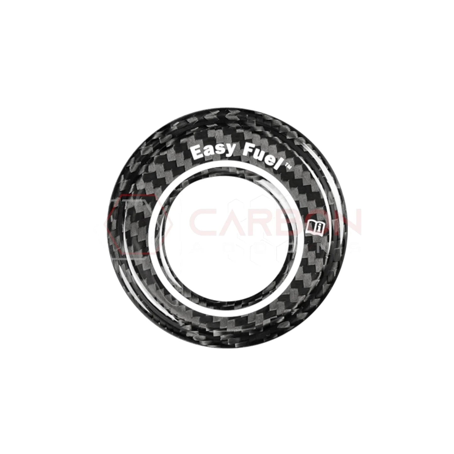 Real Carbon Fiber Fuel Door Trim Cover for 2024+ Ford Mustang