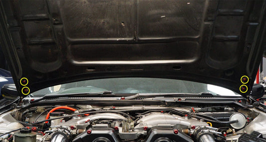 Titanium Hardware Hood Kit - Nissan 300ZX (1990-1999)