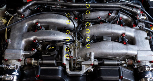 Titanium Hardware Fuel Injector Kit - VG30DETT Engine