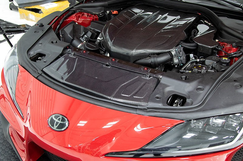 OLM Carbon Fiber Radiator Cooling Plate - 2020 Supra