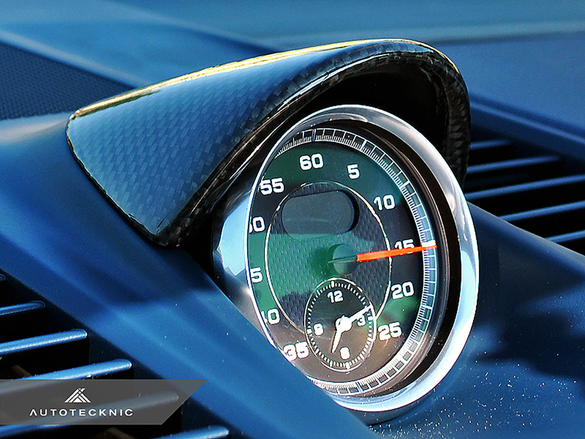 AutoTecknic Carbon Fiber Chrono Eye Lid Cover - Porsche Carrera 991