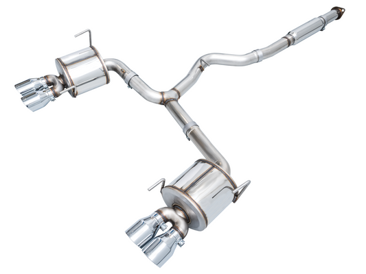 AWE Tuning Touring Edition Exhaust for VB Subaru WRX - Chrome Silver Tips 3015-42979