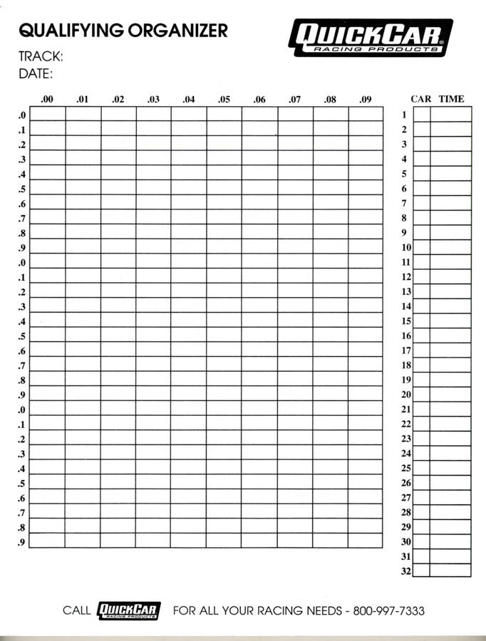 51-236 QUICKCAR RACING PRODUCTS