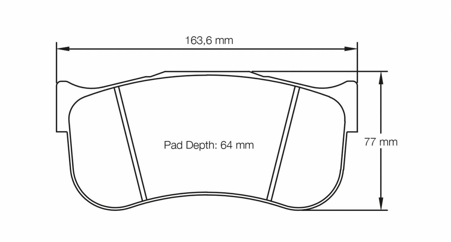 PAGID Racing Pagid Racing 8100 RSL1 Compound Brake Pads 8100-RSL1