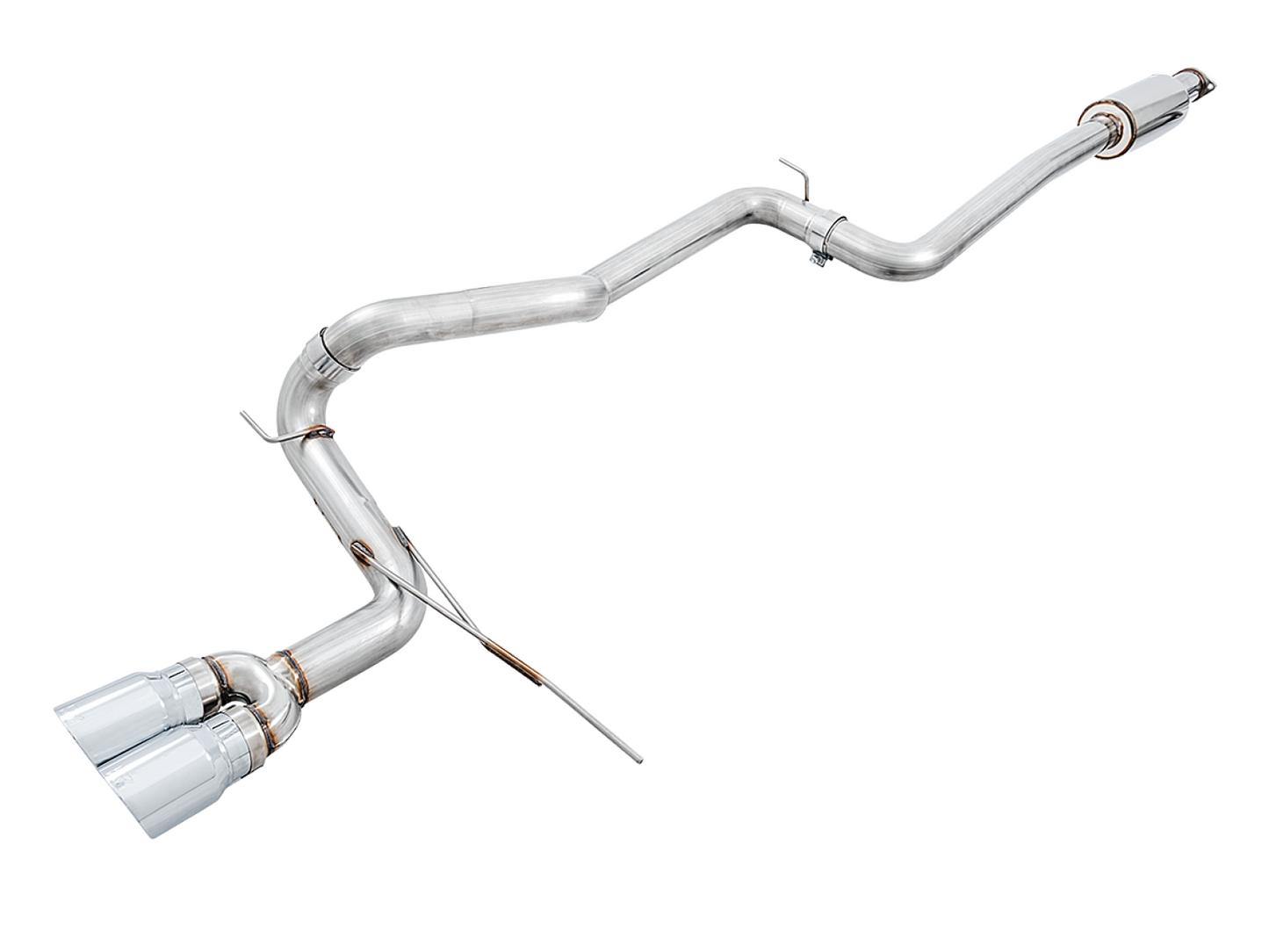 AWE Tuning Track Edition Cat-back Exhaust for Ford Focus ST - Chrome Silver Tips 3020-32034
