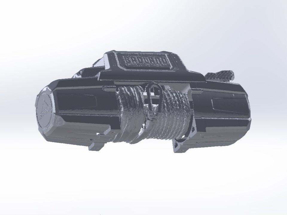 3D Scan: Badlands Apex 12,000 lb. Winch With Synthetic Rope