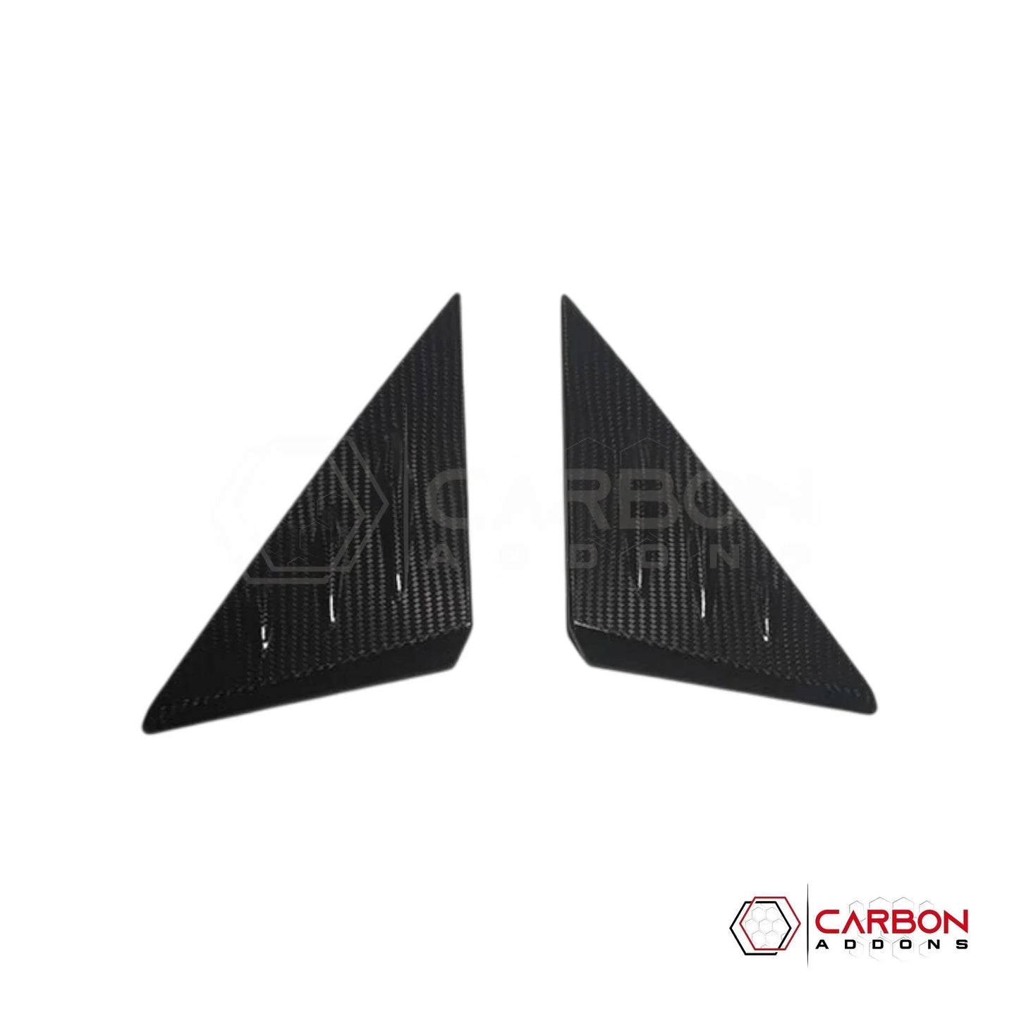 C8 Corvette 2020+ Real Carbon Fiber A-Pillar Exterior Trim Cover