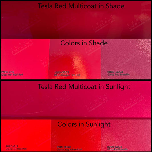 3M Gloss Hot Rod Red | Tesla Center Console Wrap Kit | Model Y ’19-20