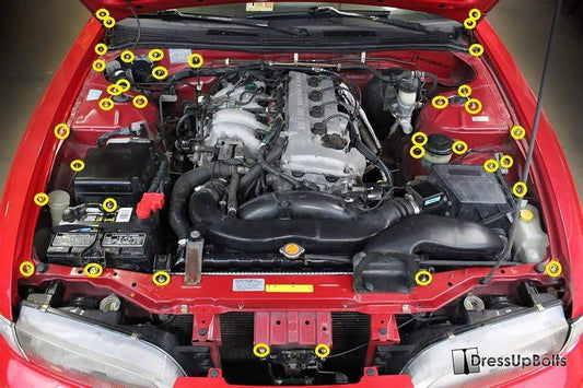 Nissan S14 240sx (1995-1998) Titanium Engine Bay Kit