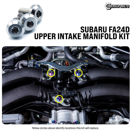 Titanium Hardware Upper Intake Manifold Kit - Subaru FA24D Engine
