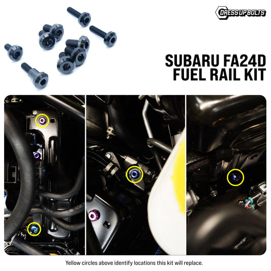 Titanium Hardware Fuel Rail Cover Kit - Subaru FA24D Engine