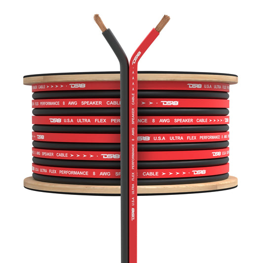 8-GA OFC 100% Copper Speaker Wire 100 Feet