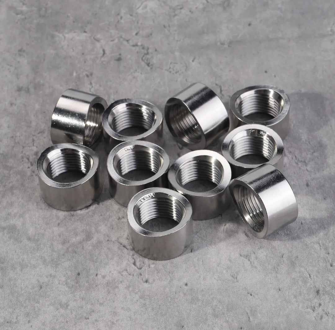 ATK O2 OXYGEN SENSOR BUNG M18 X 1.5 Notched Weld on add O2 SENSOR Bung 304 Steel