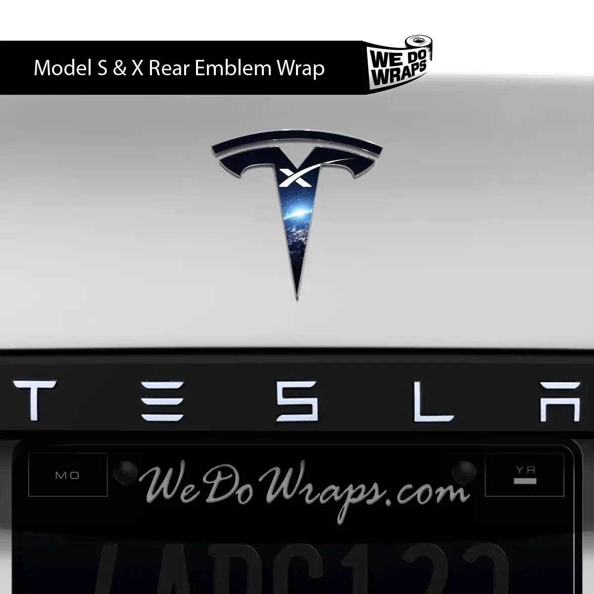SpaceX Tesla Emblem Decals (Front + Back) | Model S
