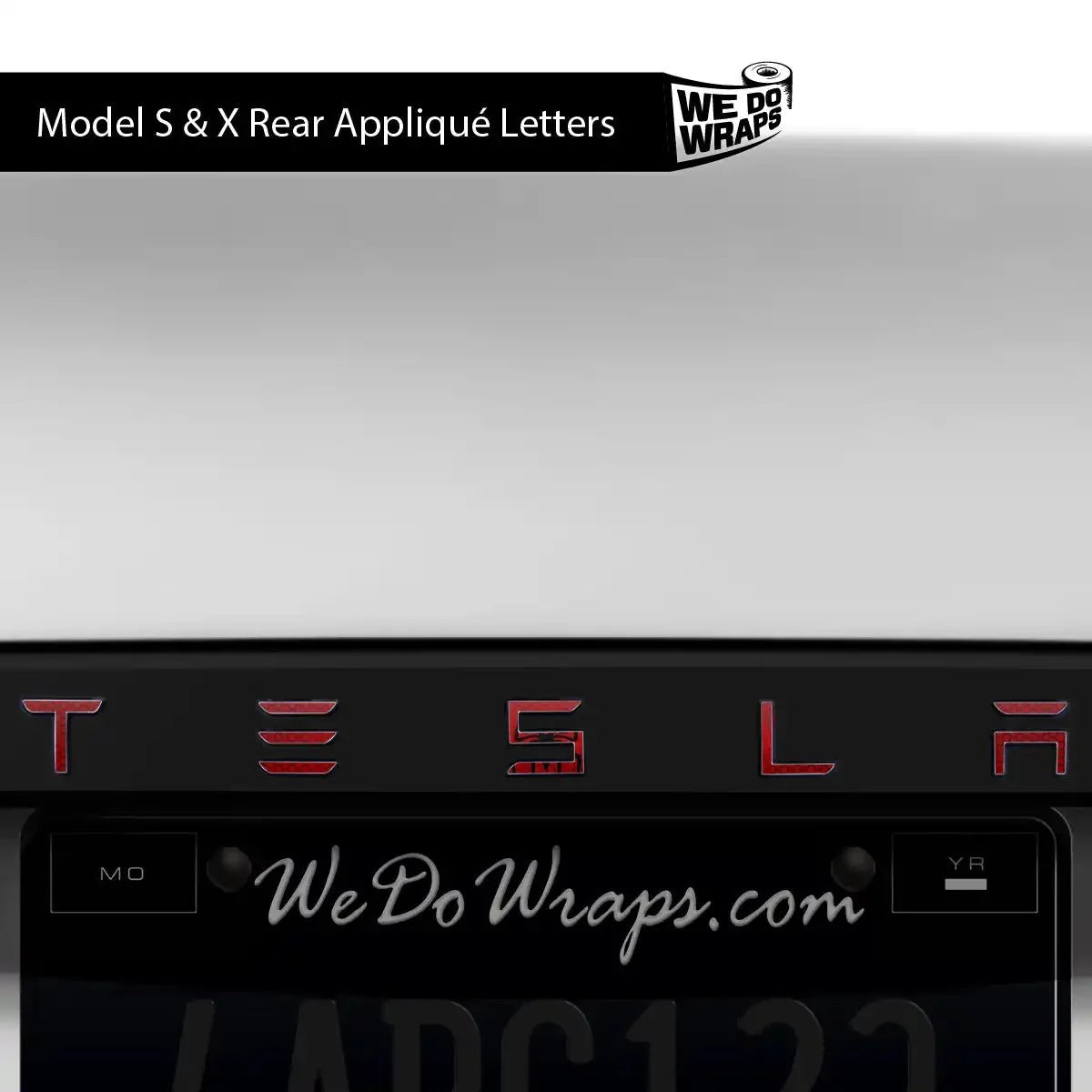 Spidey Senses Tesla Emblem Decals (Front + Back) | Model X