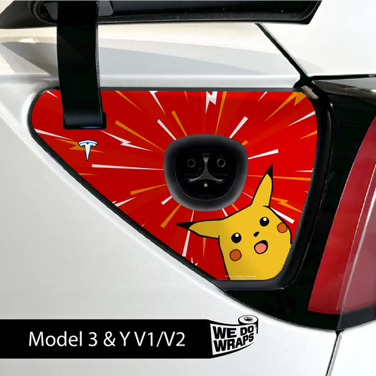 Shockachu Tesla Charge Port Wrap | Model Y