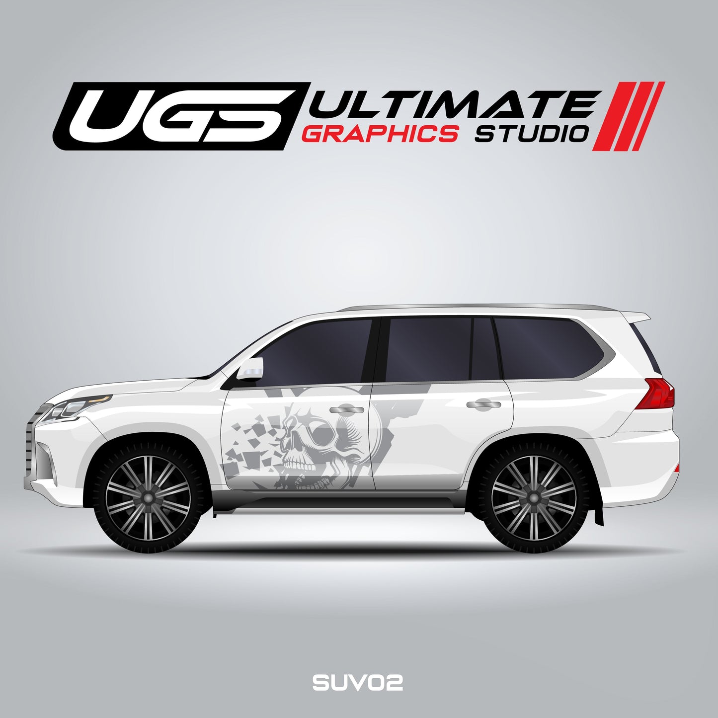 SUV Side Skull Graphics