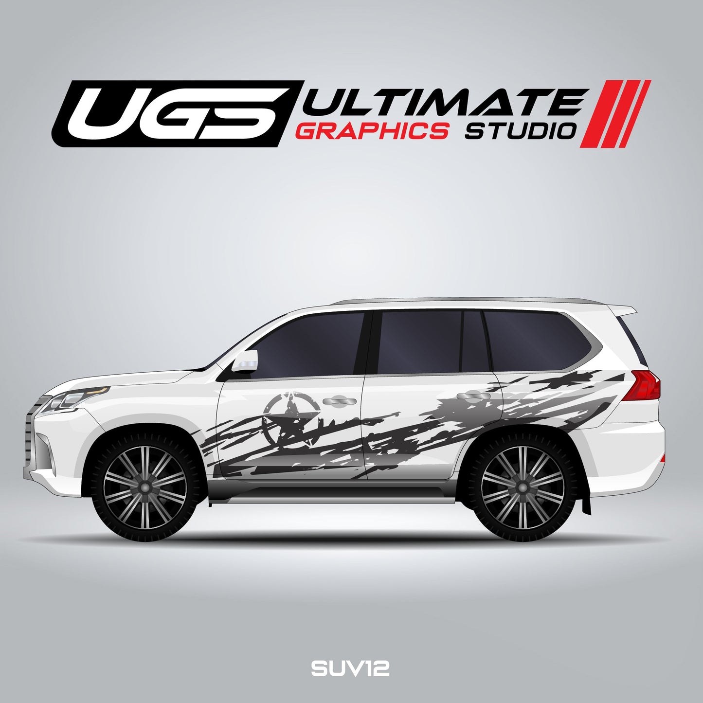 SUV Scratched Star Graphics